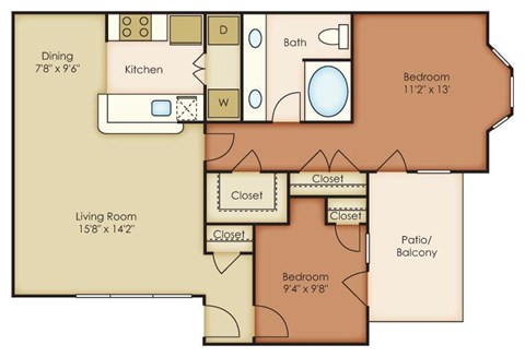 Travis Floor Plan at Villages of Briar Forest, Texas  